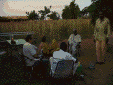 Accueil par le Premier Adjoint Yaya Soumaré, le Maire Samba Camara et le Secrétaire Général Selif Traore. 