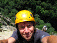 Hélène et Niko (Nicolas Kalisz), 15 août 2004, Massif du Caroux, belle voie dans une ambiance aérienne