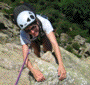 15 août 2004, Massif du Caroux - , belle voie dans une ambiance aérienne; photo prise par Nicolas Kalisz  
