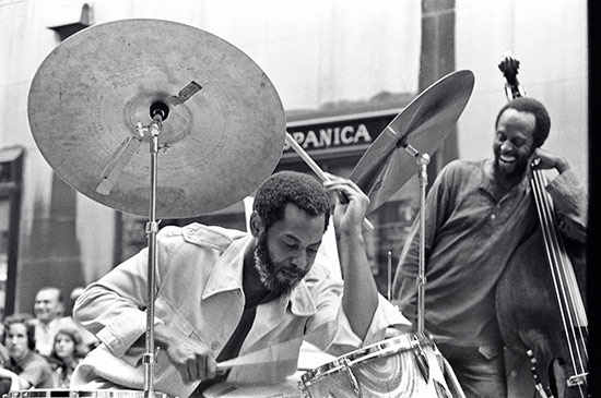 Ben Riley (with bassist Percy Heath)