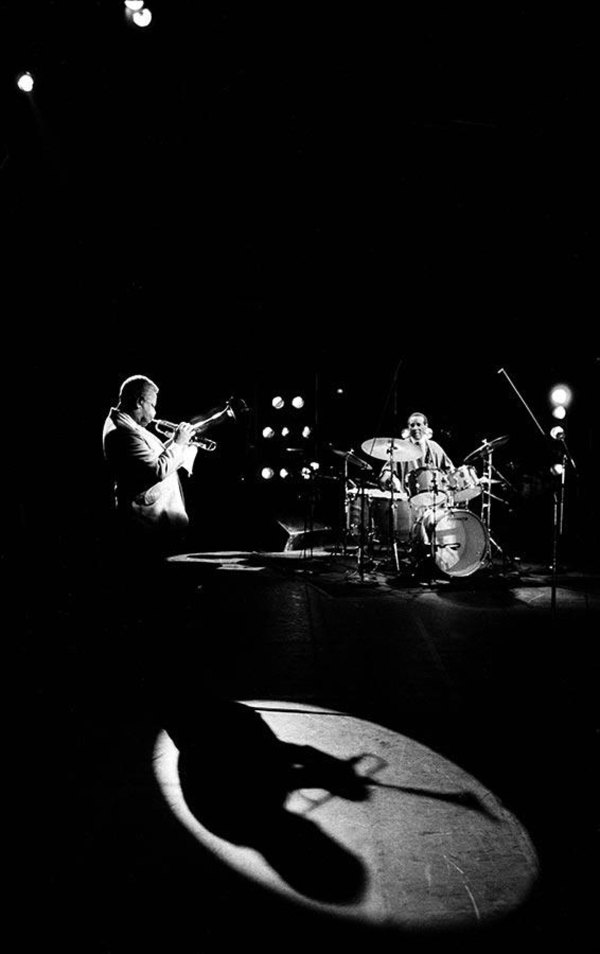 Dizzy Gillespie and Max Roach, Saint-Denis, 1989. Photographer: Guy Le Querrec
