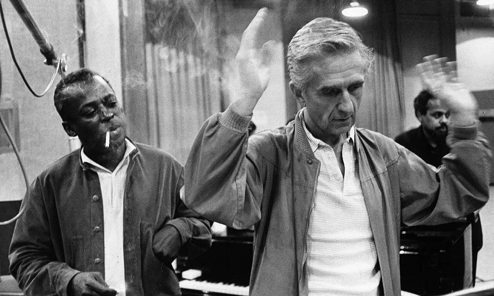 Miles Davis, Gil Evans. Photographed by Michael Ochs, 1963