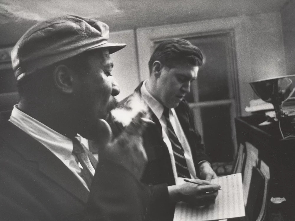 Thelonious Monk and Hall Overton, working on the 1959 concert at Massey Hall. Photographer: W. Eugene Smith