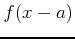 $f(x-a)$