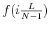 $f(i\frac{L}{N-1})$