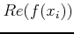 $Re(f(x_i))$