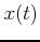 $x(t)$