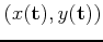$(x({\bf t}),y({\bf t}))$