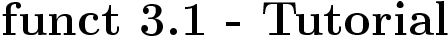 {\ttay funct 3.0 - Tutorial}