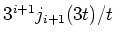$3^{i+1}j_{i+1}(3t)/t$
