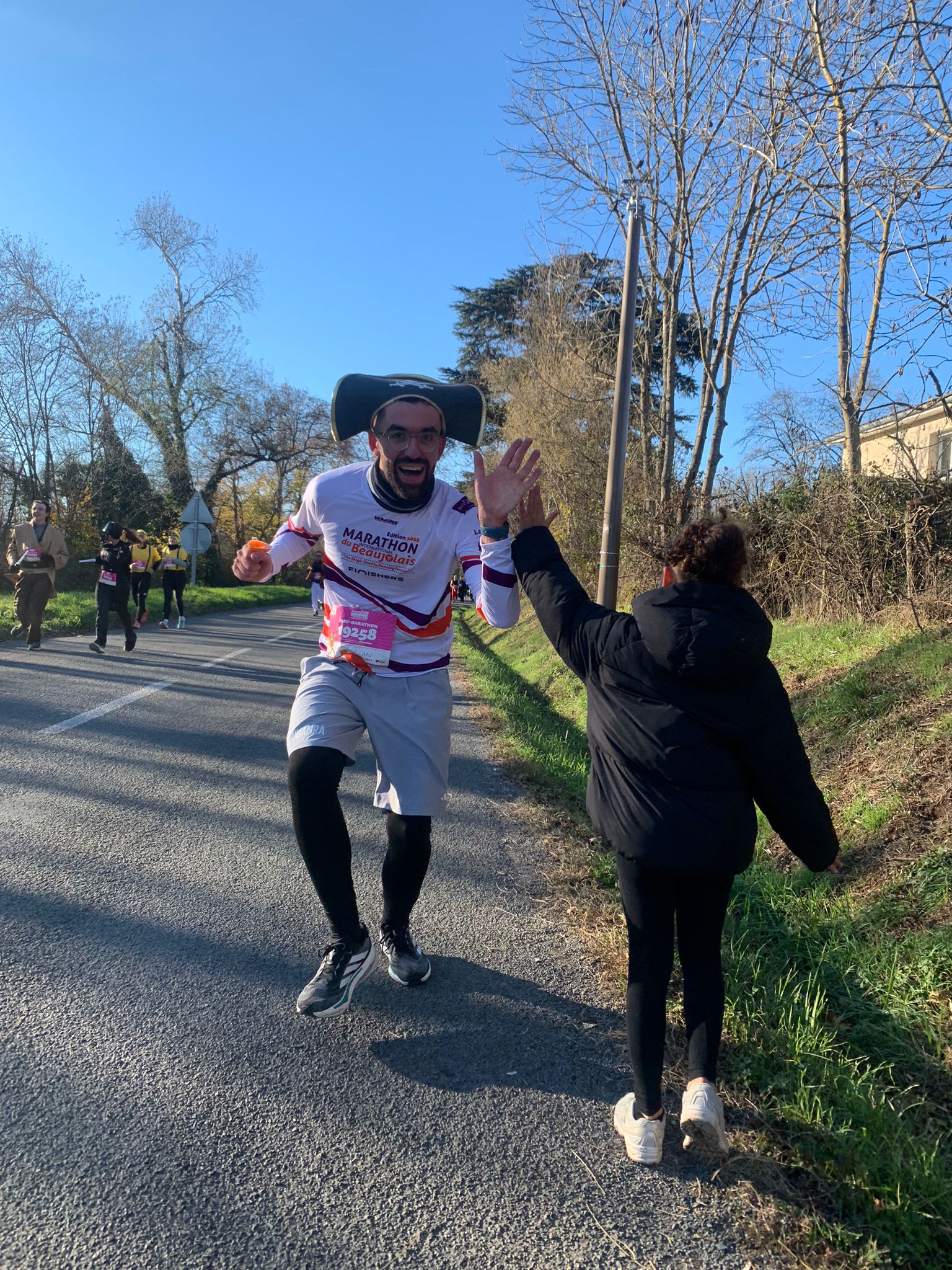 Running with friends - During the race