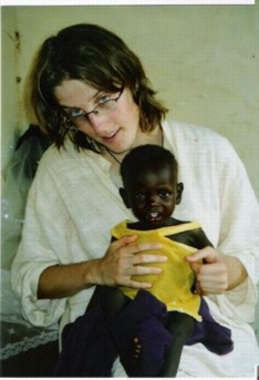 Hélène au Mali en été 2003 